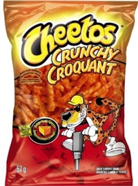 Cheetos 57g Crunchy Cheddar Snack 40's Sugg Ret $1.89