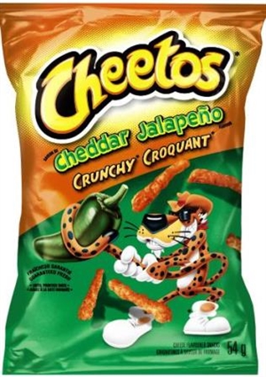 Cheetos 54g Crunchy Cheddar Jalapeno Snack 40's Sugg Ret $1.89