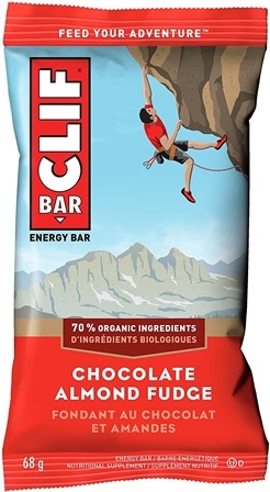 Clif Chocolate Almond Fudge Bar 12/68g Sugg Ret $3.19