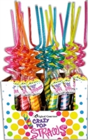 Crazy Wizzy Pop Straws with a Gourmet Lollipop Candy 20/50g Sugg Ret $2.39***ON SALE FOR $1.89 each***