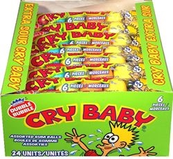 Cry Baby Tube Gum 24/66g  Sugg Ret $1.29