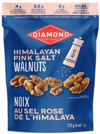 Diamond 113g Himalayan Pink Salt Walnuts 8/113g Sugg Ret $5.39
