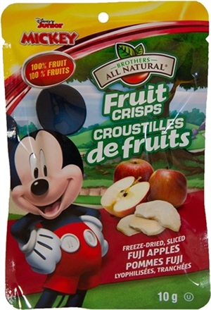 Disney Junior Brothers All Natural Fuji Apple Crisps 12/12g Sugg Ret $2.29