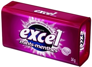 Excel Mints Mixed Berry 8/34g Sugg Ret $4.09