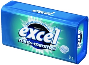 Excel Mints Peppermint 8/34g Sugg Ret $4.09