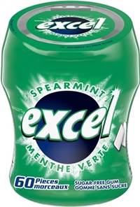 Excel Gum Spearmint Bottle 6/83g Sugg Ret $7.89