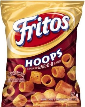 Frito 57g BBQ Hoops 40's Sugg Ret $1.89***PRICE INCREASE***