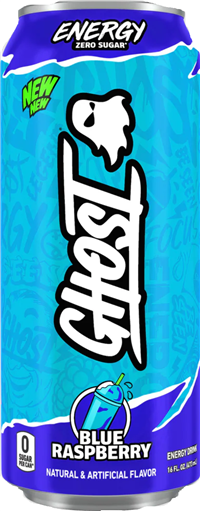 Ghost Energy Blue Raspberry 12/473ml Sugg Ret $5.79