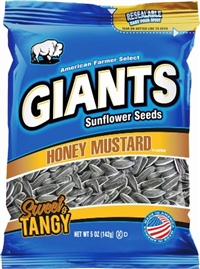 Giants. Honey Mustard Sunflower Seeds 12/142g Sugg Ret $4.99