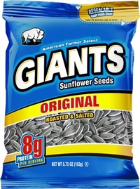 Giants. Original Salted Sunflower Seeds  12/163g Sugg Ret $4.99
