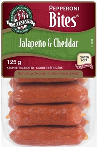 Grimm's 125g Jalapeno & Cheddar Pepperoni Bites 10/125g Sugg Ret $ 5.89