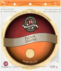 Grimm's Original 10 Inch Flour Tortillas 12/600g Sugg Ret $5.29***ON SALE FOR $4.29 EACH***