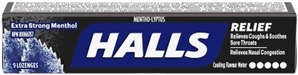 Halls Extra Strong 20/34g Sugg Ret $1.99