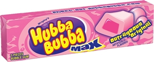 Hubba Bubba Gum Original Bubble 18/pack Sugg Ret $1.79