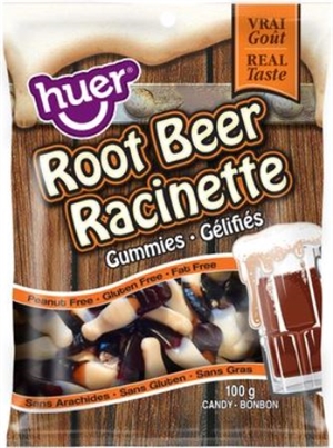 Huer 100g Gummy Root Beer Bottles 24/100g Sugg Ret $2.49