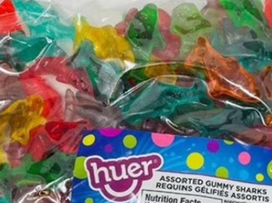 Huer 100g Assorted Gummy Shark 24/ Sugg Ret $2.49