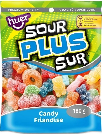 Huer 180g Sour Plus Gummy Mix 12/180g Sugg Ret  $4.29