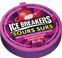 Ice Breakers Berry Splash Strawberry Chery 6/43g Sugg Ret $4.10