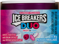 Ice Breakers Raspberry Duo 6/43g Sugg Ret $4.10