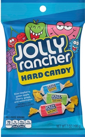 Jolly Rancher Peg Top Assorted Hard Candy Candy 10/198g Sugg Ret $4.29