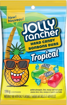 Jolly Rancher Peg Top Tropical Hard Candy 10/198g Sugg Ret $4.29