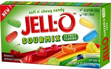 Jell-O Sour Mix Theater Box 12/120g Sugg Ret $2.89