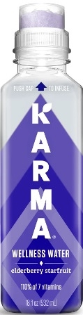 Karma Elderberry Starfruit Wellness Water 12/532ml Sugg Ret $4.89