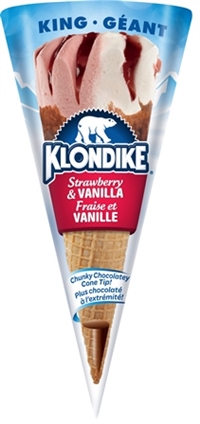 Klondike 200ml Kone Strawberry Ice Cream Cone 24/200ml Sugg Ret $4.29
