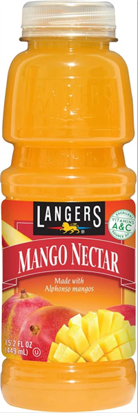 Langers Mango Nector 12/450ml Sugg Ret $4.50