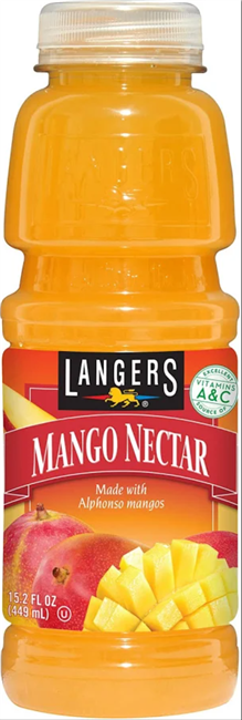 Langers Mango Nector 12/450ml Sugg Ret $4.50