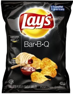 Lay's 40g BBQ Potato Chip 40's Sugg Ret $1.89