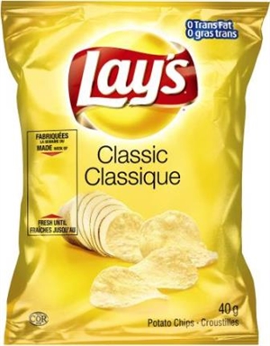 Lay's 40g Classic Potato Chip 40's Sugg Ret $1.89