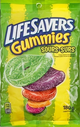 LifeSavers Sour Gummies 12/180g Sugg Ret $4.69