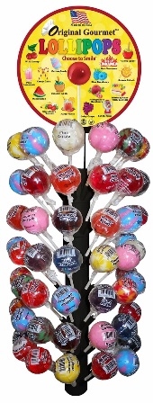 Gourmet Lollipop Tree with Free Magnetic stand Display 120/31g Sugg Ret $1.59