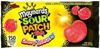 Maynards Sour Patch Cherry Blasters 18/64g Sugg Ret $1.99