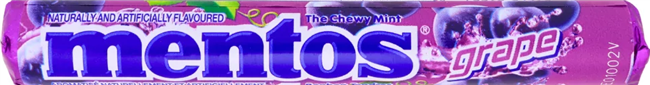Mentos Roll Grape 20/37g Sugg Ret $1.59