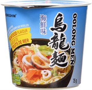 Nongshim Oolongmen Seafood Cup of Noodles 6/75g Sugg Ret $2.99