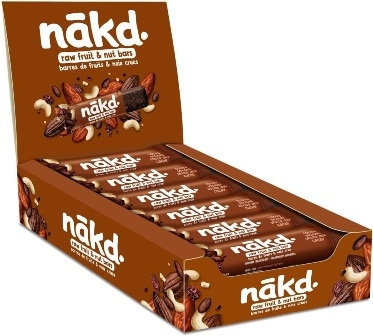 Nakd Cocoa Delight Raw Fruit & Nut Bar 18/35g Sugg Ret $2.39