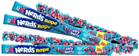 Nerds Rope Very Berry Rope  24/26g Sugg Ret $2.29