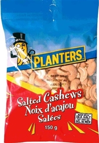 Planters 150g Salted Cashews 12/150g Sugg Ret $8.99
