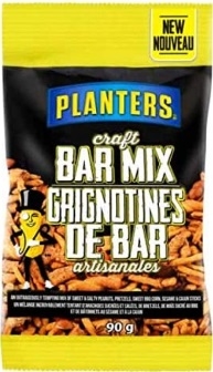 Planters *90g Craft Bar Mix 12/90g Sugg Ret $3.09