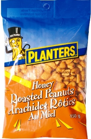 Planters 150g Honey Roasted Peanuts 12/150g Sugg Ret $3.09