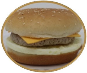 Quality Egg Sausage with Cheese Sandwich 1/158g Sugg Ret $5.99