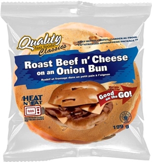 Quality Onion & Beef Bun Sandwich 1/199g Sugg Ret $8.69