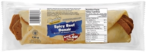 Quality Donair Spicy Beef Sandwich 1/135g Sugg Ret $6.79