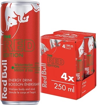 Red Bull 250 ml 4 Pack Red Watermelon  4/6/250ml Sugg Ret $3.79 ea or $14.99/4 Pack
