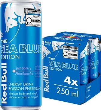Red Bull 250 ml 4 Pack Sea Blue Juneberry 6/4/250ml Sugg Ret $3.79 ea or $14.99/4 Pack