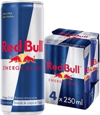 Red Bull 250 ml 4 Pack 6/4/250ml Sugg Ret $3.79 ea or $14.99/4 Pack