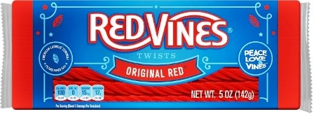 Red Vines Tray Original Red Licorice 12/142g Sugg Ret $3.99