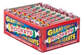 Rockets Candy Roll 36ct Sugg Ret $0.99